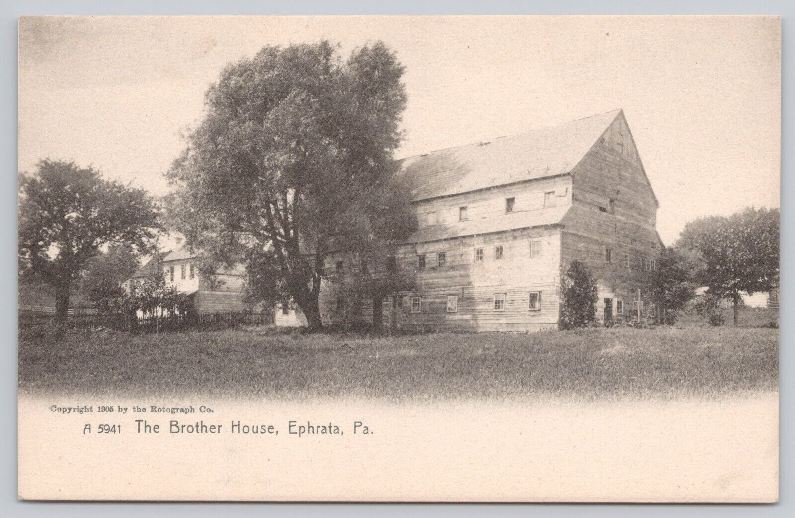 The Brother House Ephrata Pennsylvania Vintage Undivided Back Postcard