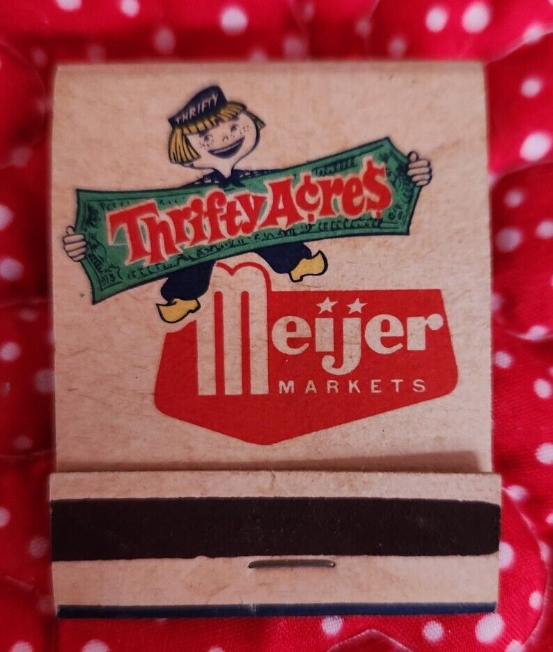Rare 1940s Meijer Thrifty Acres Markets Food Club Top of The Crop Unused Matches