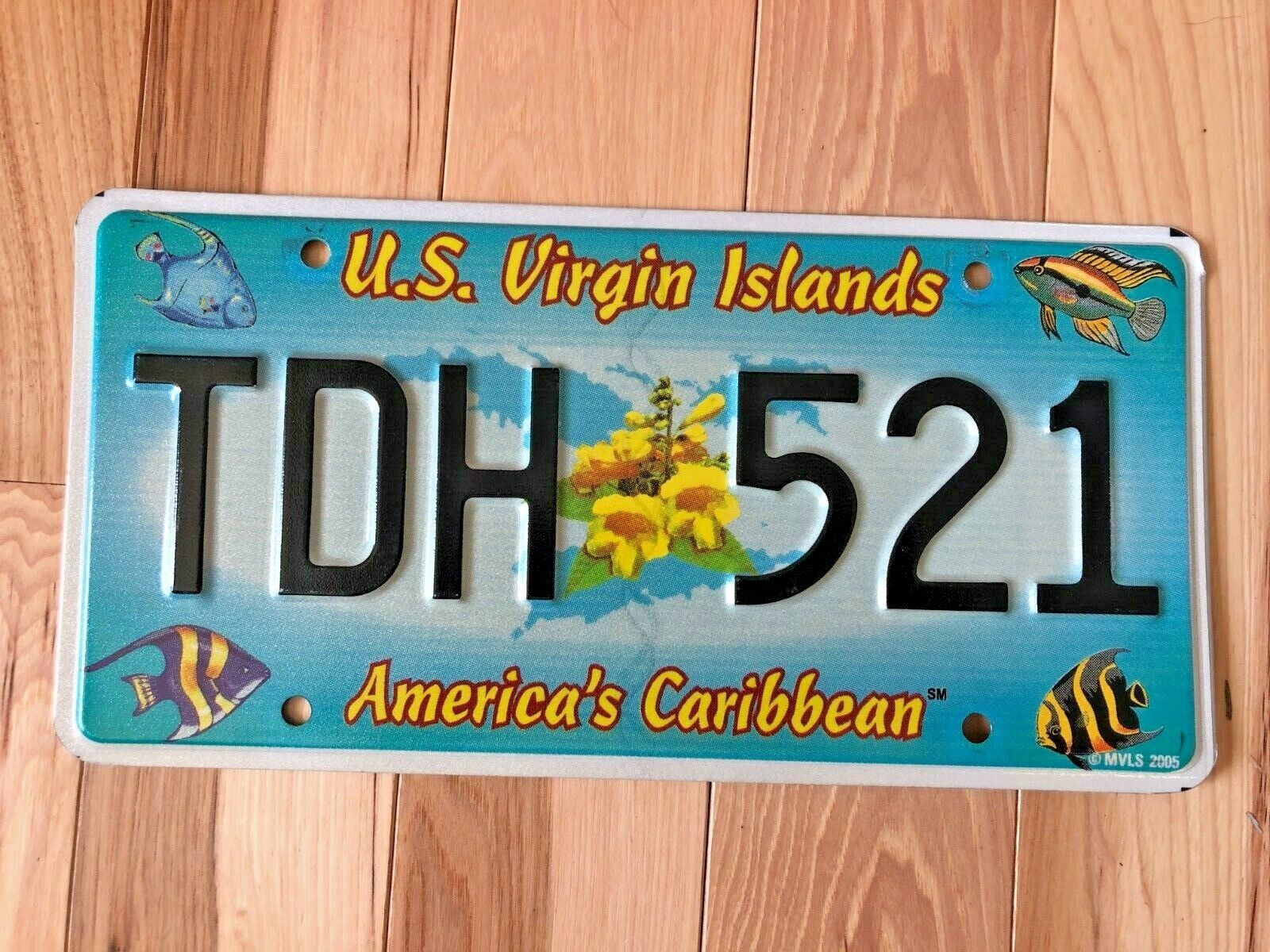 US Virgin Islands (USVI) Fish License Plate