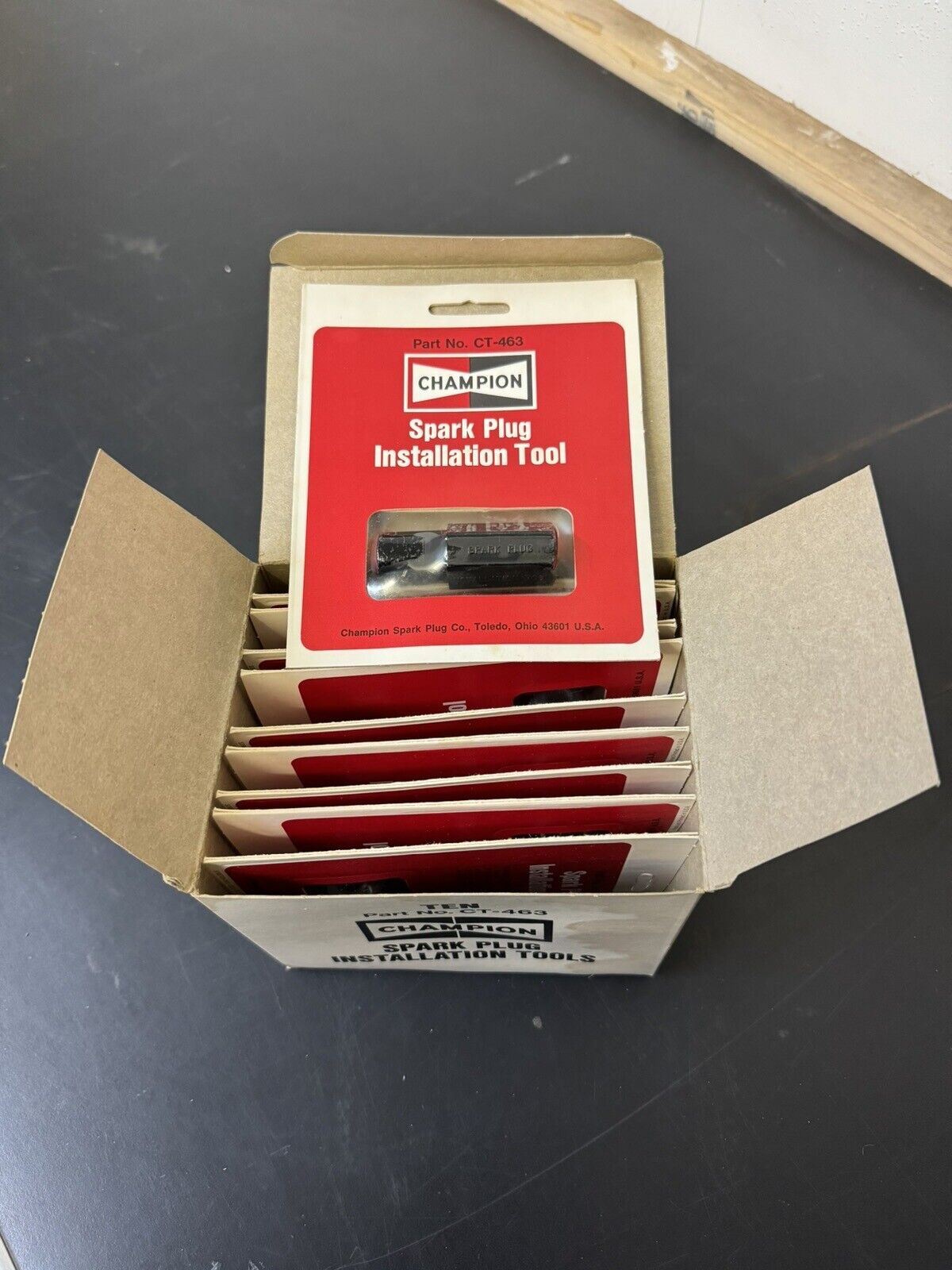 Box Of  10 Champion Spark Plug Installation Tools CT-463 New Old Stock