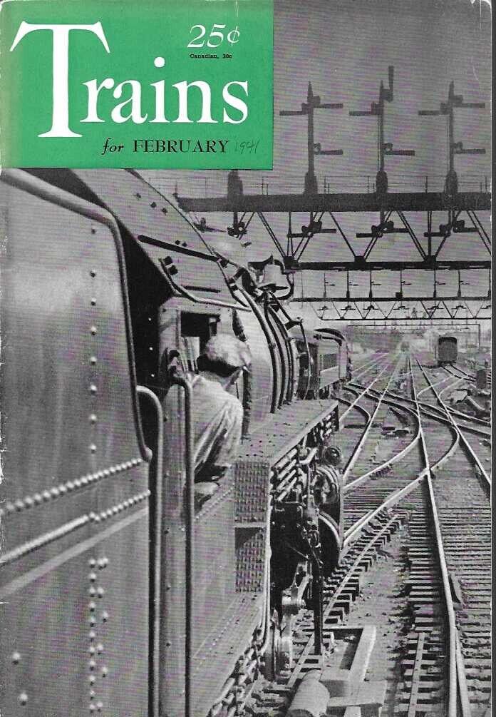 Trains Magazine February 1941 C&NW Lake St. Tower Chicago Miami Streamliner