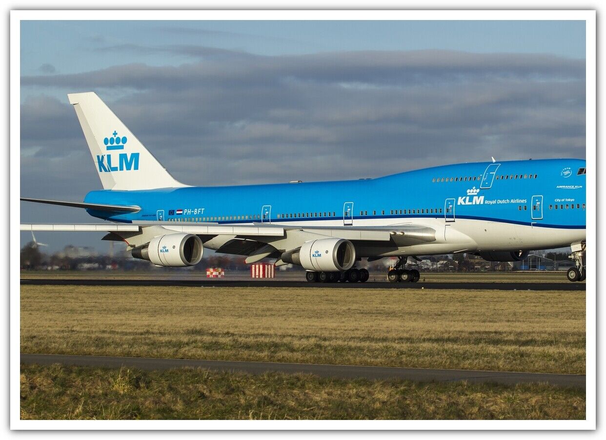 Boeing 747 airplane passenger aircraft aircraft vehicle airline klm Boeing 130