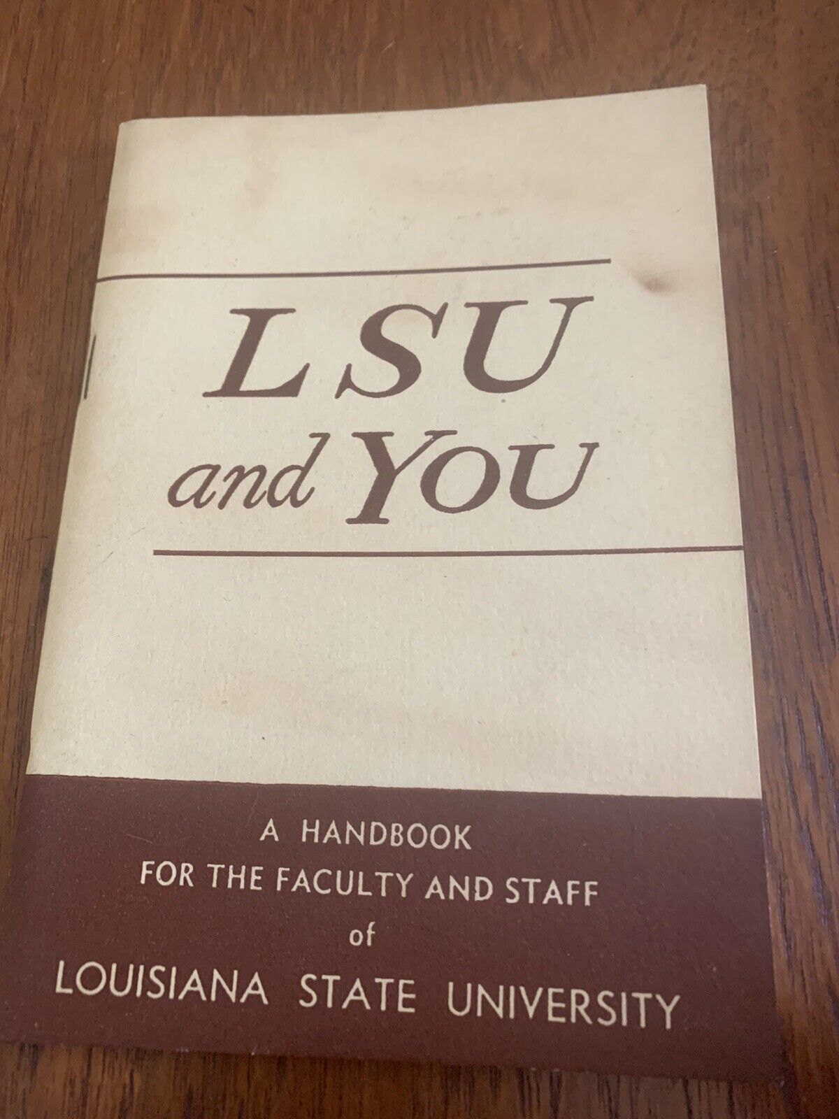 Antique collectible LSU and You college handbook June 1955