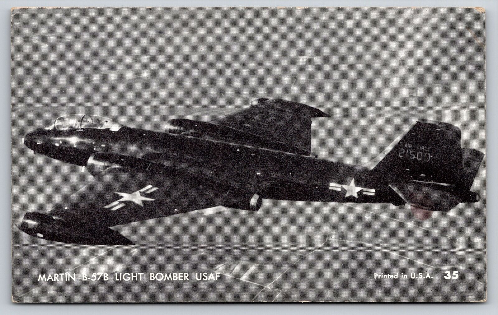Military~Martin B-57B Light Bomber USAF~In Vietnam Conflict 1964~Vintage PC