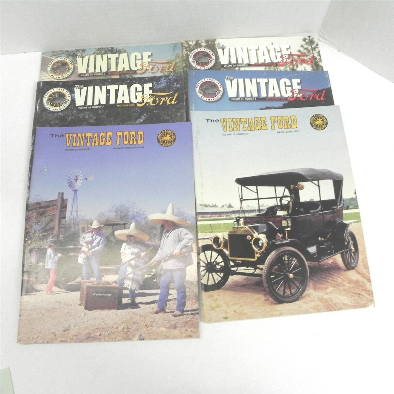 VINTAGE 2000 FORD MAGAZINE FULL YEAR 6 ISSUES BIMONTHLY MODEL T CLUB