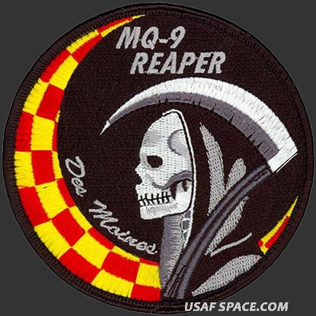 USAF 124th ATTACK SQ–DES MOINES IA ANG-MQ-9 REAPER UAV SENSOR OP- ORIGINAL PATCH