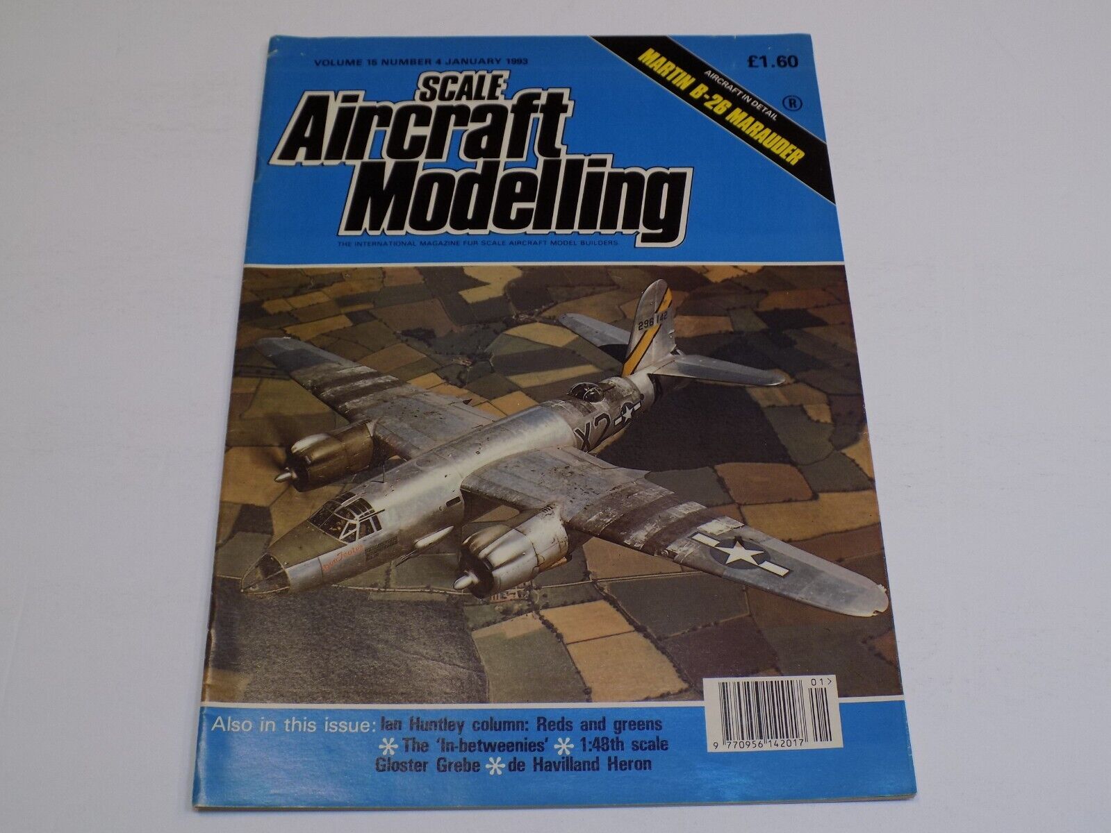 Scale Aircraft Modelling Magazine Jan 1993 Martin B-26 Marauder Gloster Grebe