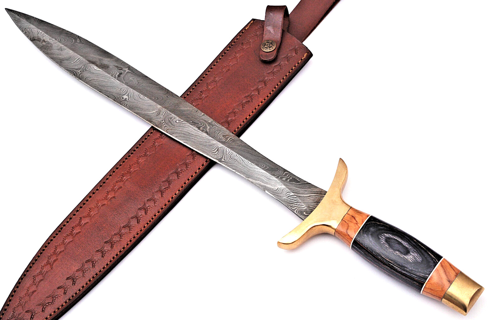 Macedonian Army Damascus Sword Custom Made - Hand Forged Damascus Steel 1670