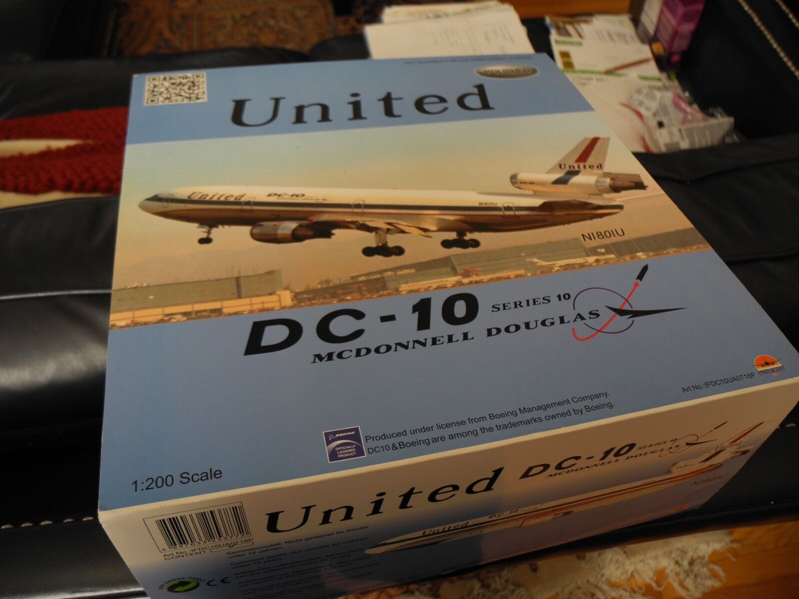 Extremely RARE Inflight Mc Donnell Douglas DC-10 UNITED, 1:200, Very Rare