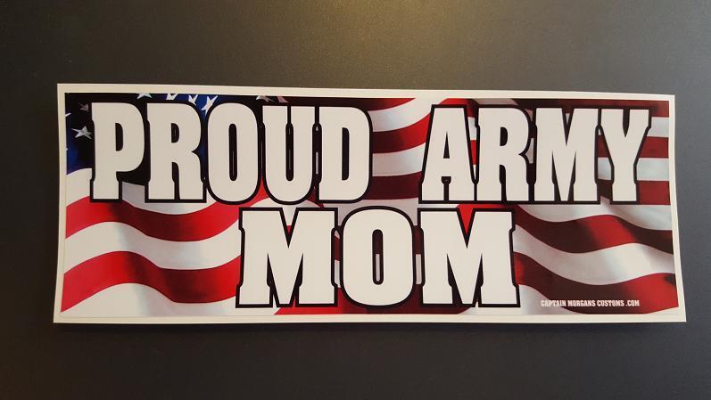 Proud Army Mom Proud Parent Bumper Sticker Decal DC 033
