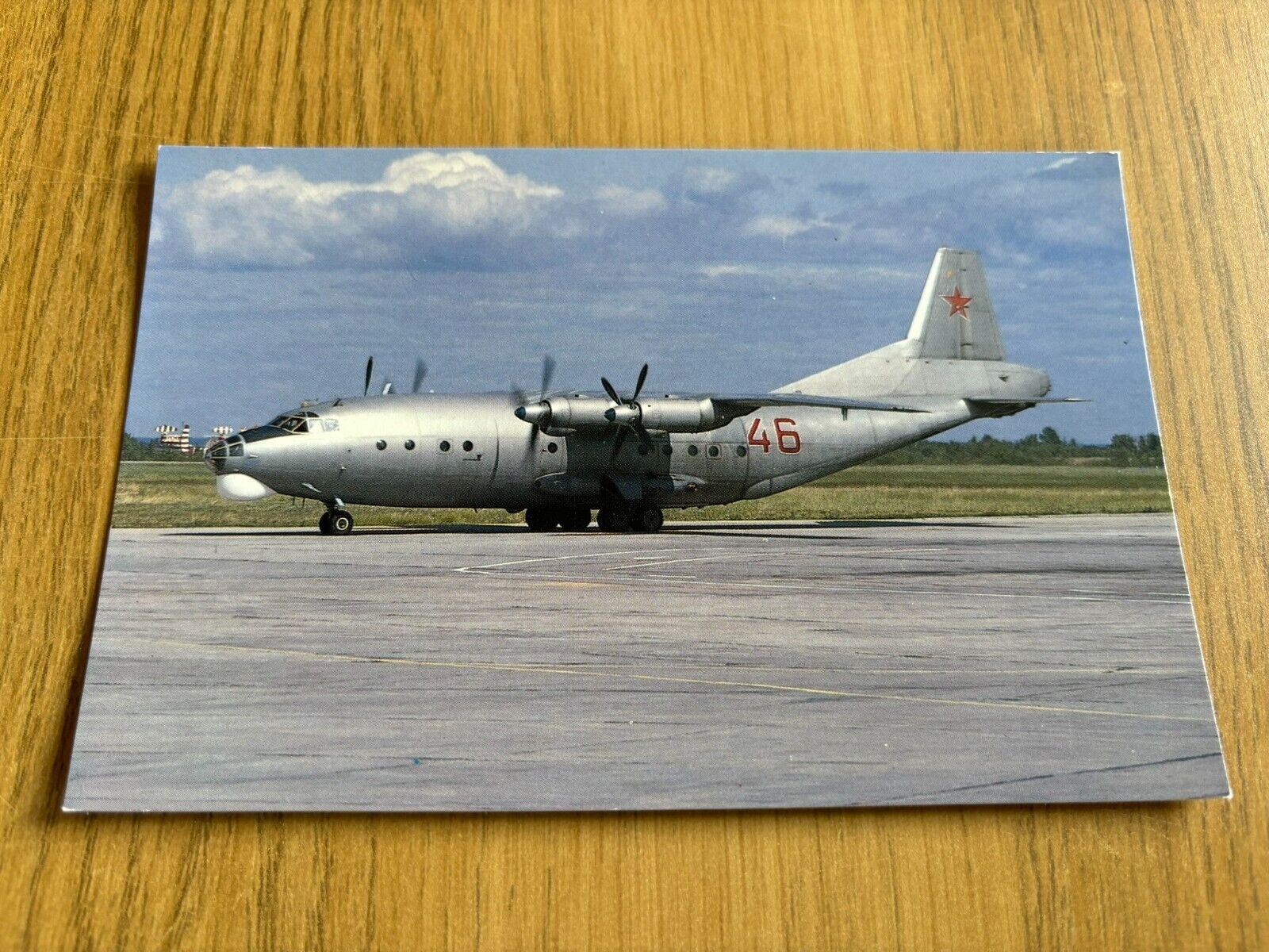 Soviet Air Force Antonov AN-12 postcard