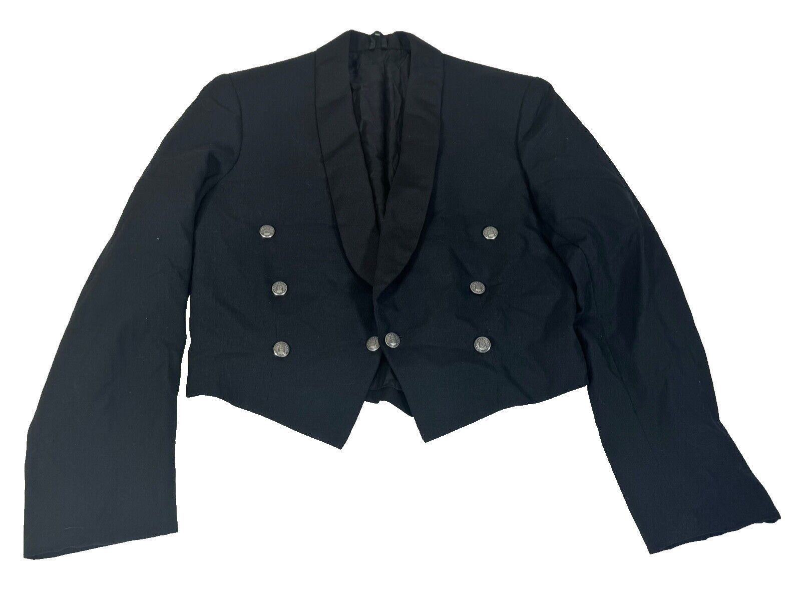 USAF Air Force 1950s Vintage Enlisted Black Mess Dress Uniform Jacket Size 42