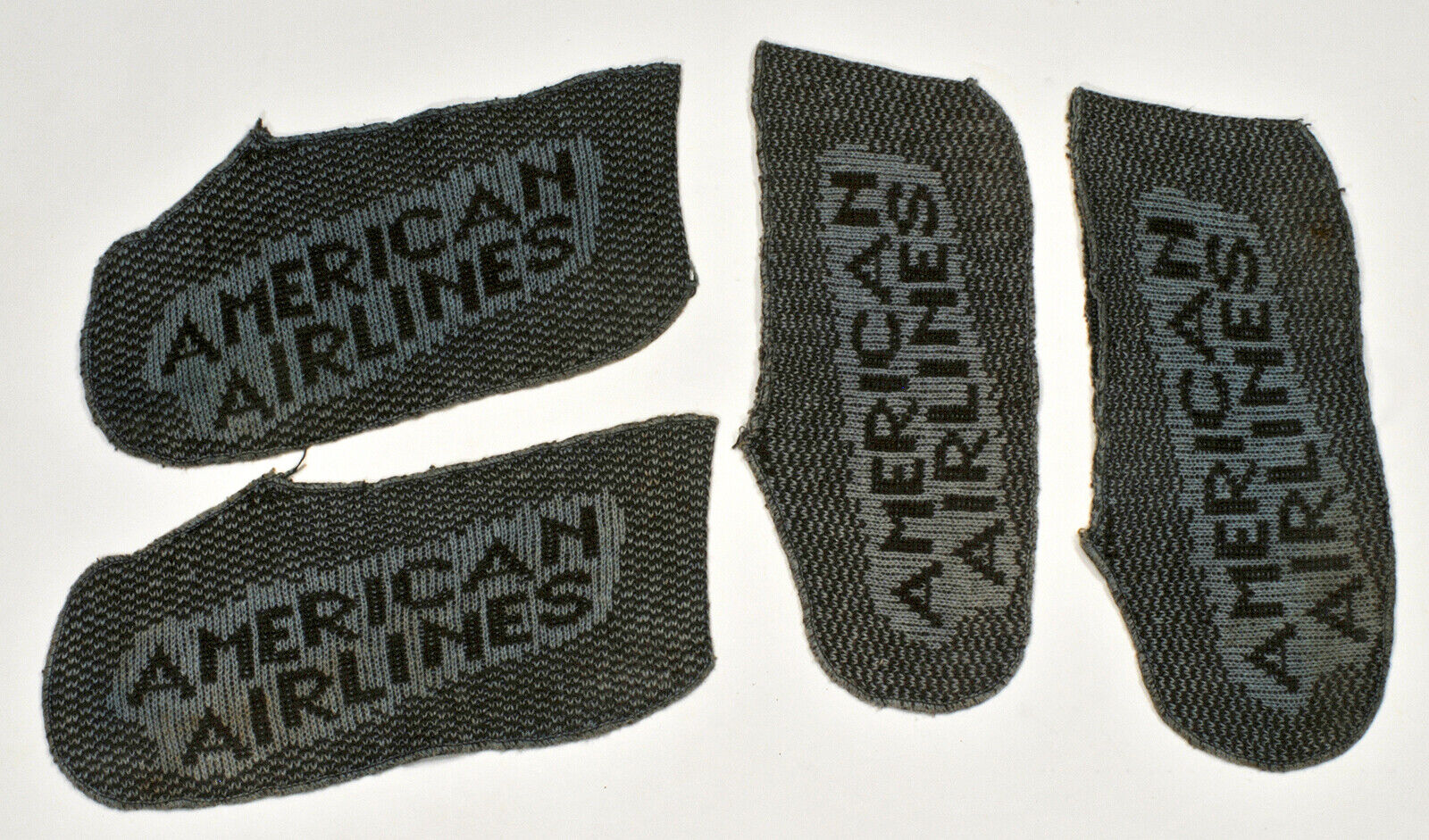 Vintage ~ American Airlines ~ Knit Slippers ~ Socks ~ Booties ~ x2 Pair (4)