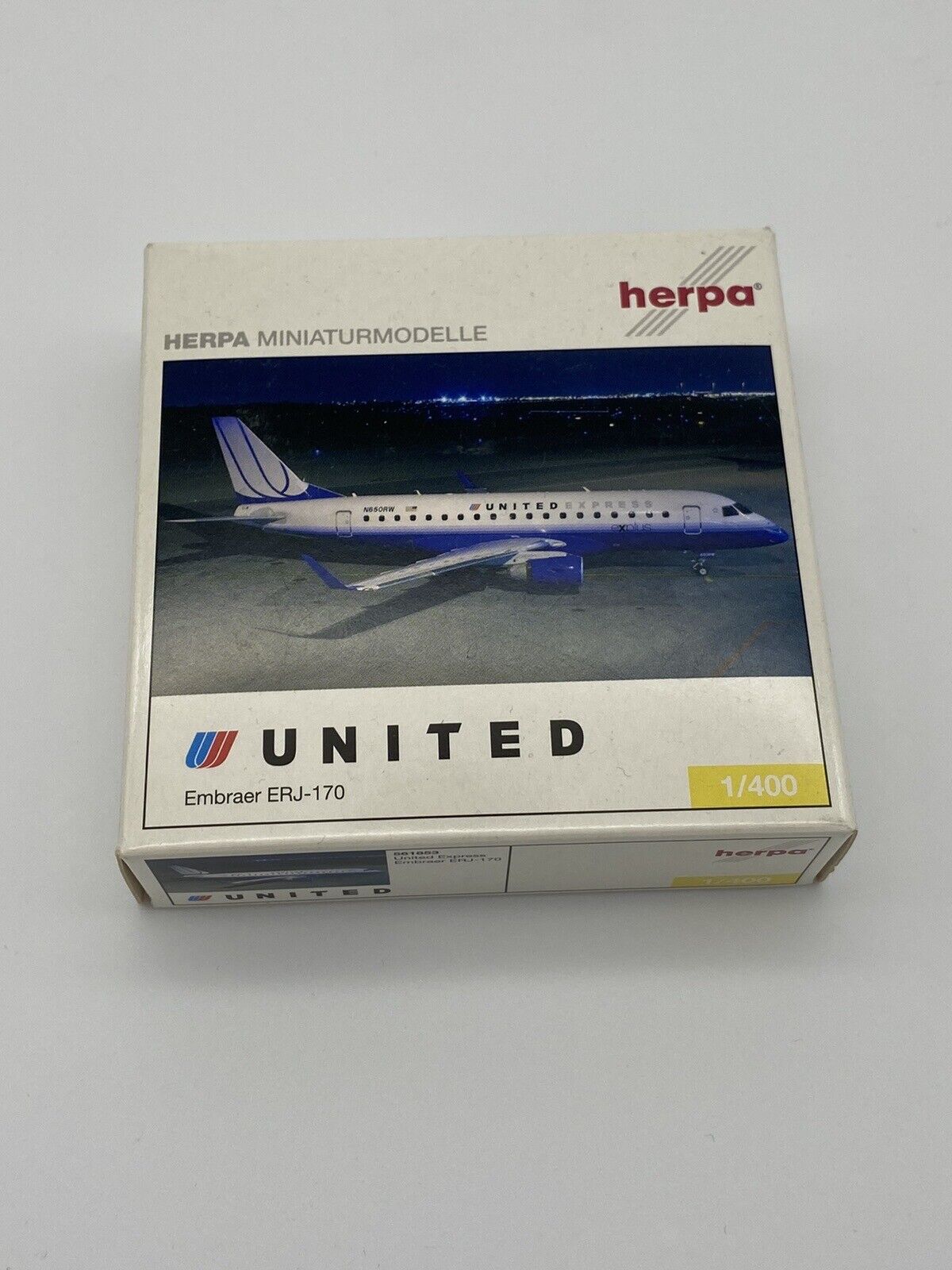 RARE Herpa Wings  1:400 UNITED EXPRESS ERJ-170 N650RW - DIECAST MODEL