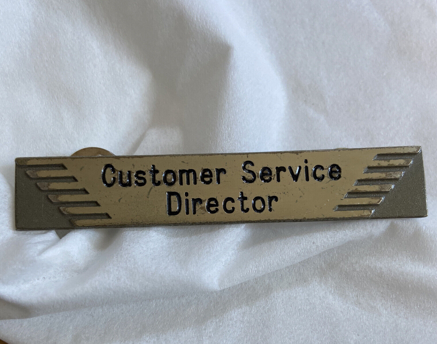 Canadian Airlines Customer Service Director Employee Bar Shaped Badge