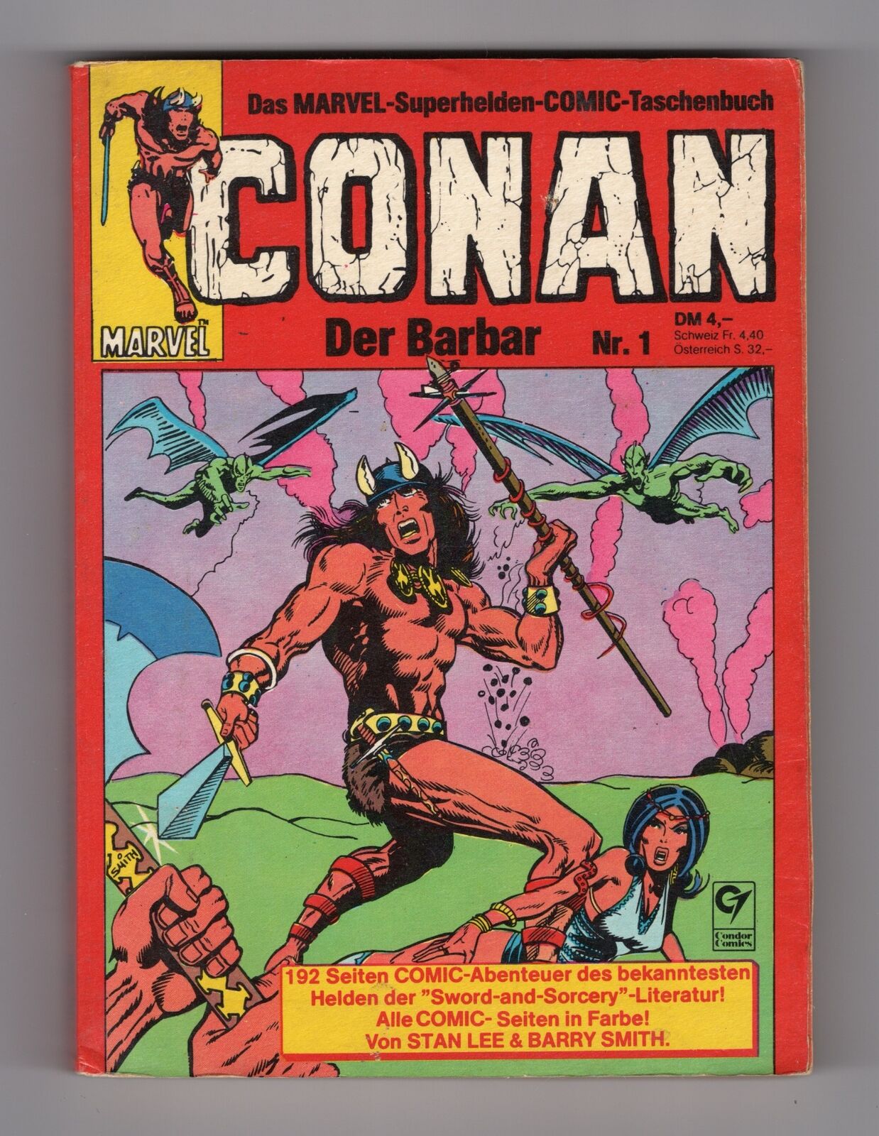 1970 MARVEL CONAN THE BARBARIAN #1-#11 1ST APPEARANCE OF CONAN KEY RARE GERMAN