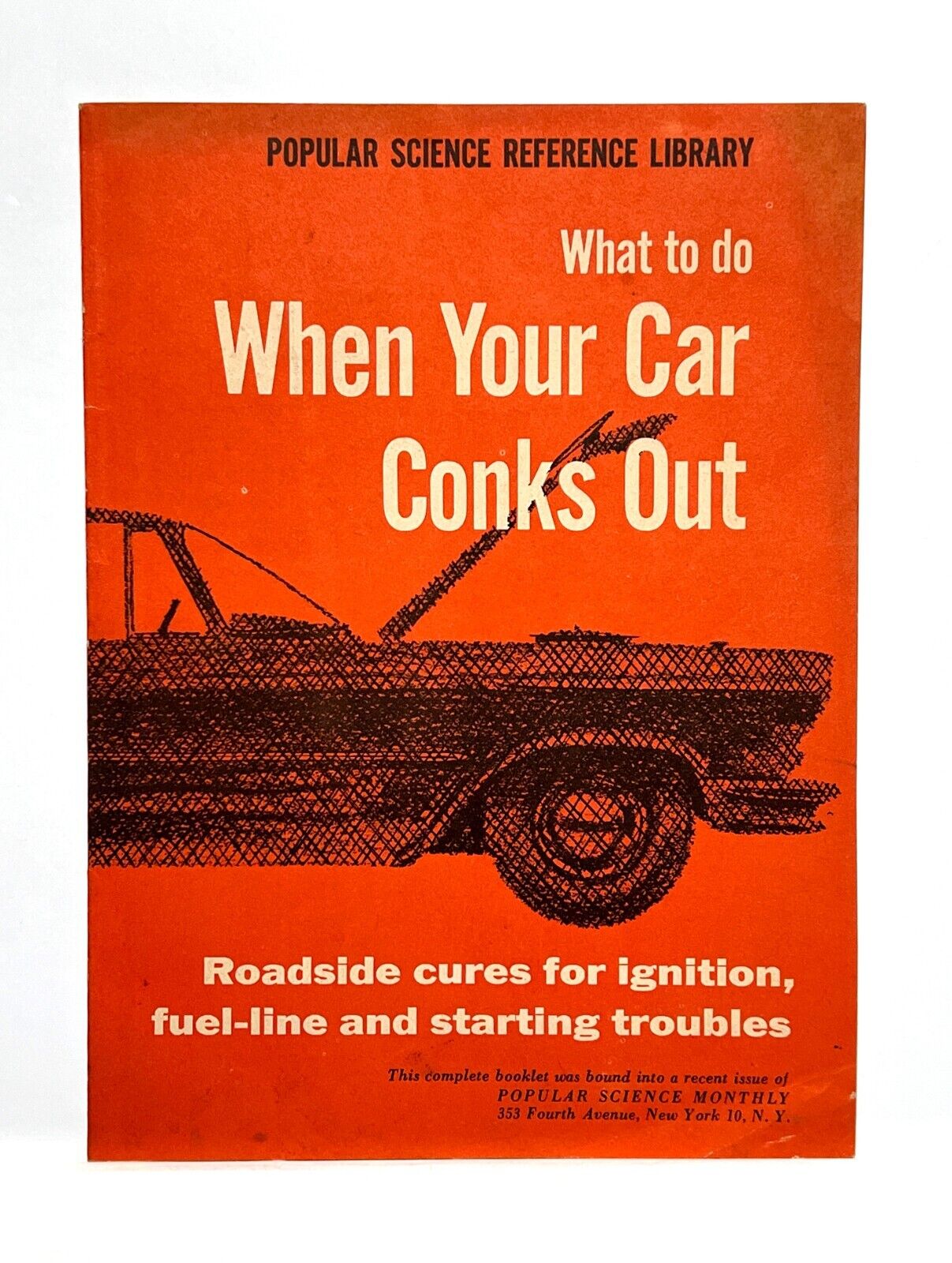 Vintage Popular Science What To Do When Your Car Conks Out Brochure Booklet