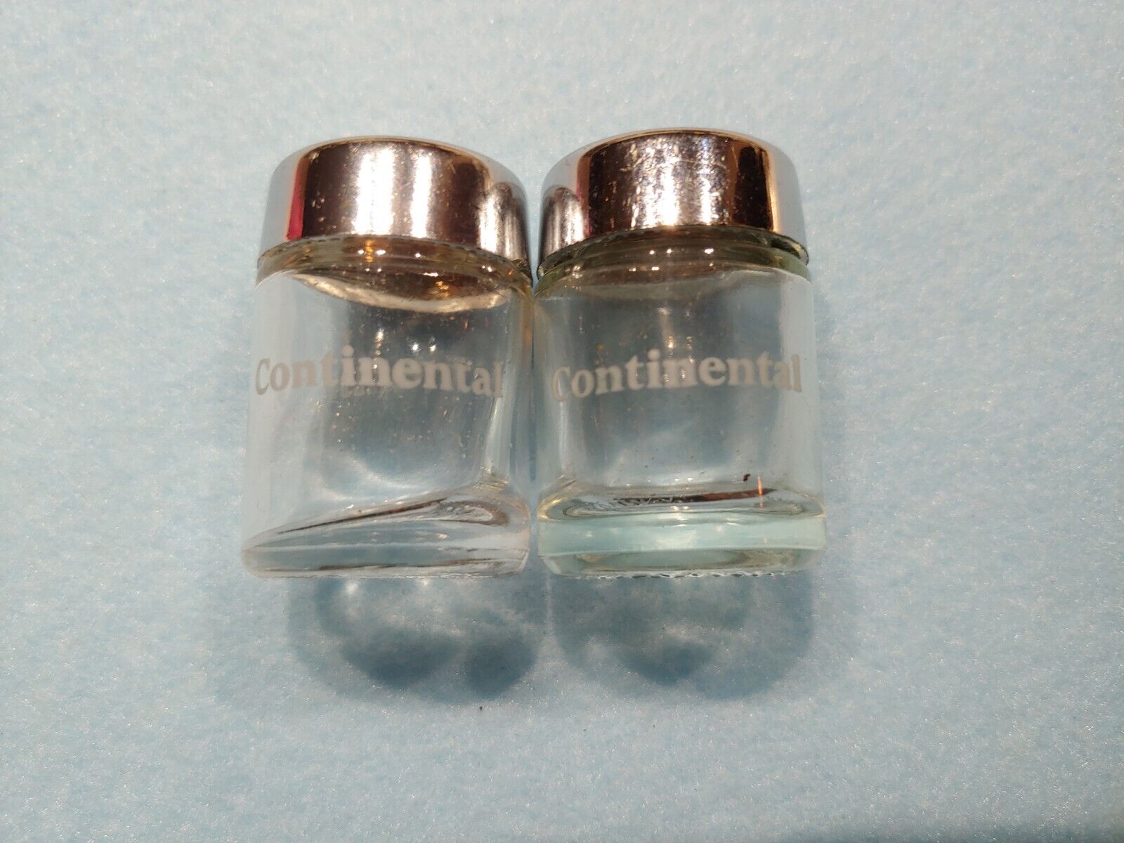 Vintage Continental Airlines Salt & Pepper Shakers Pair