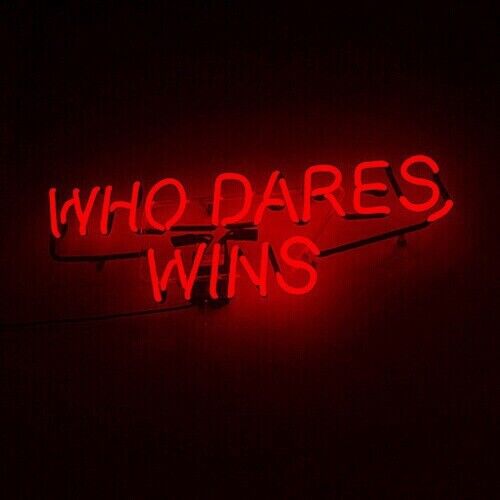 Who Dares Wins Red Acrylic 14\