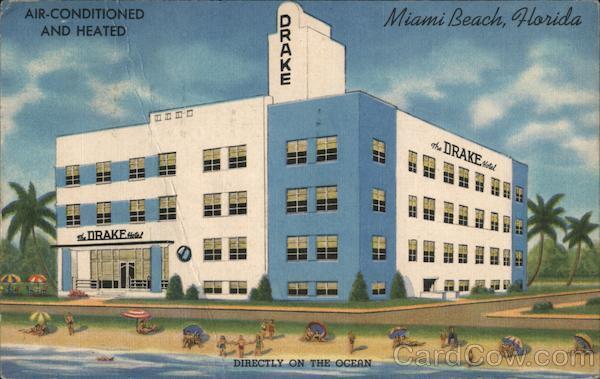1962 Air-Conditioned and heated. Miami Beach,Florida. Directly on the ocean,FL T