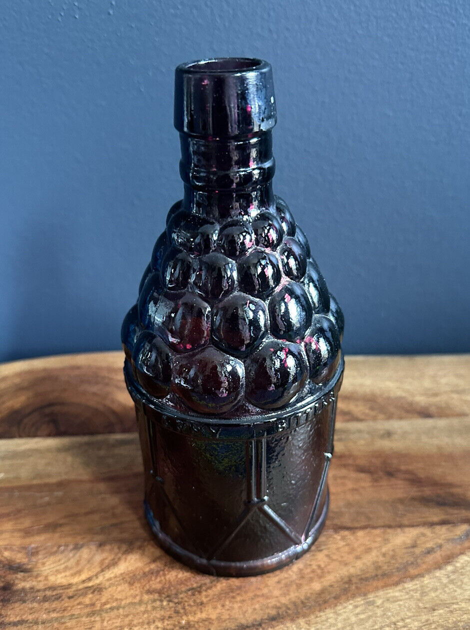 Vintage Wheaton Amethyst Glass McGIVERS American Army BITTERS Bottle Wheaton NJ