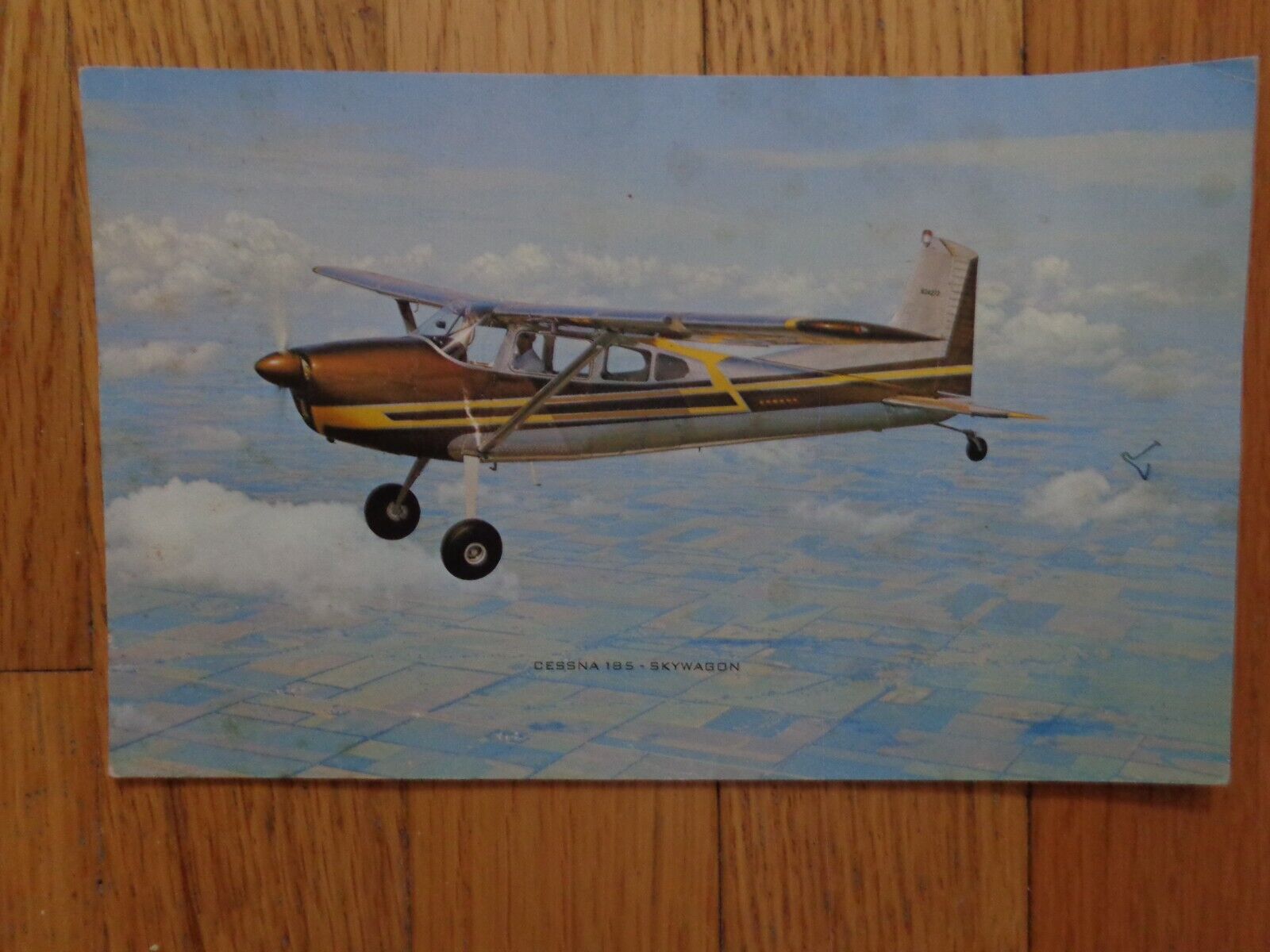 Vintage 1960's Cessna Skywagon 185 Unused Dealer's Promotional Postcard