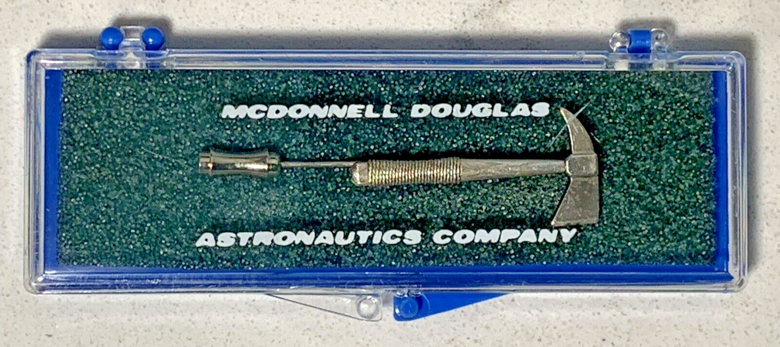 Vintage McDonnell Douglas USN Tomahawk Cruise Missile Lapel Tie Pin New in Case