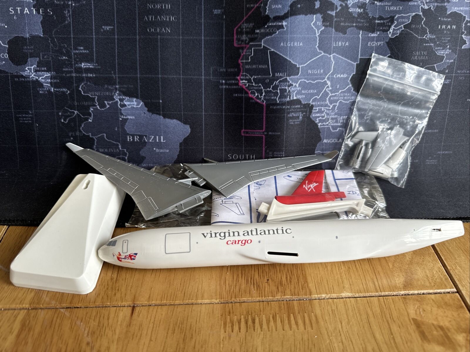 Extremely Rare Virgin Atlantic Cargo MD-11F  1:200 Scale Wooster Model