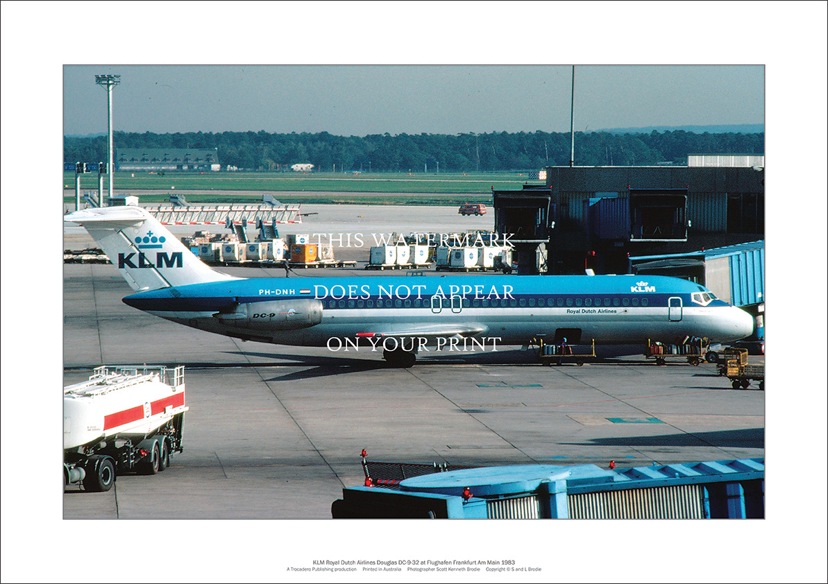 KLM Royal Dutch Airlines Douglas DC-9 A2 Art Print –  59 x 42 cm 23\