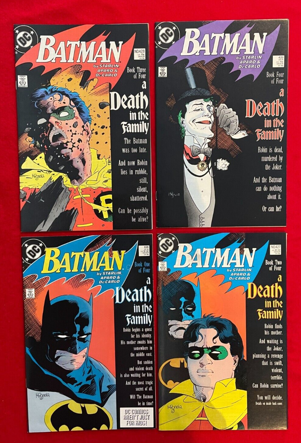 Batman # 426-429 DEC 1988-JAN 1989 WHITE PAGES NM DC ID: LOTB-350