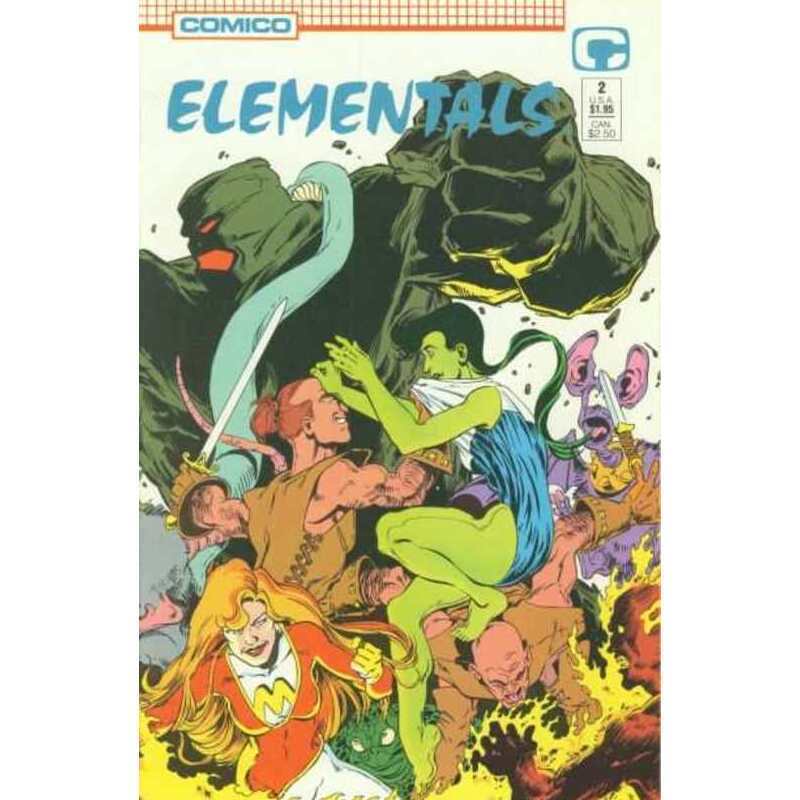 Elementals (1989 series) #2 in Near Mint minus condition. Comico comics [k`