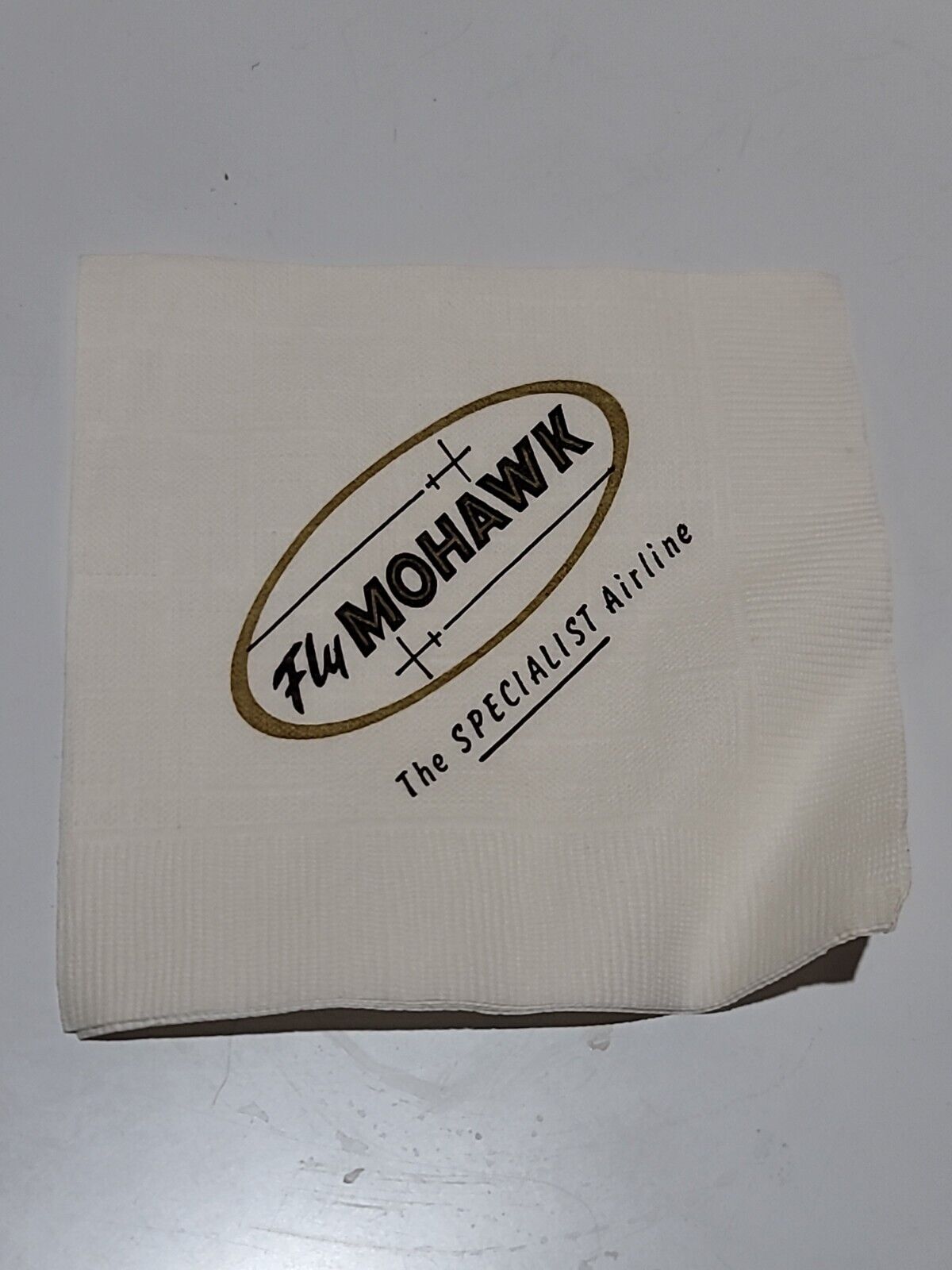 vintage Mohawk Airlines paper napkin