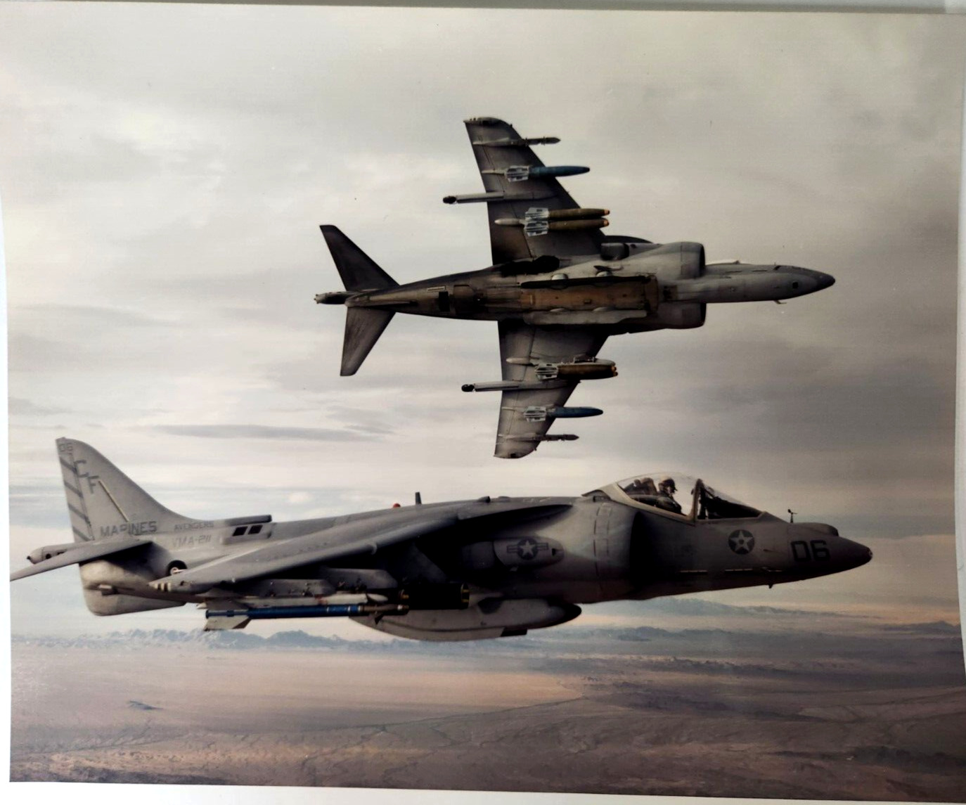 McDonnell Douglas AV 8B Harrier II Vintage 1992 Photograph Marines
