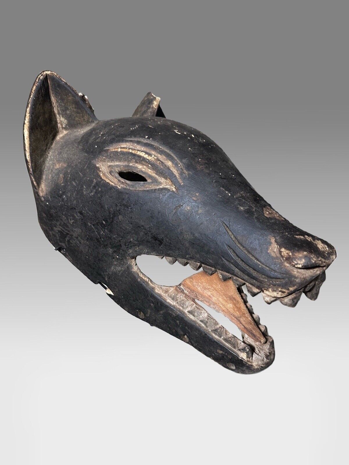 African Zoomorphic Chewa Warthog Mask 14” long x 8” wide