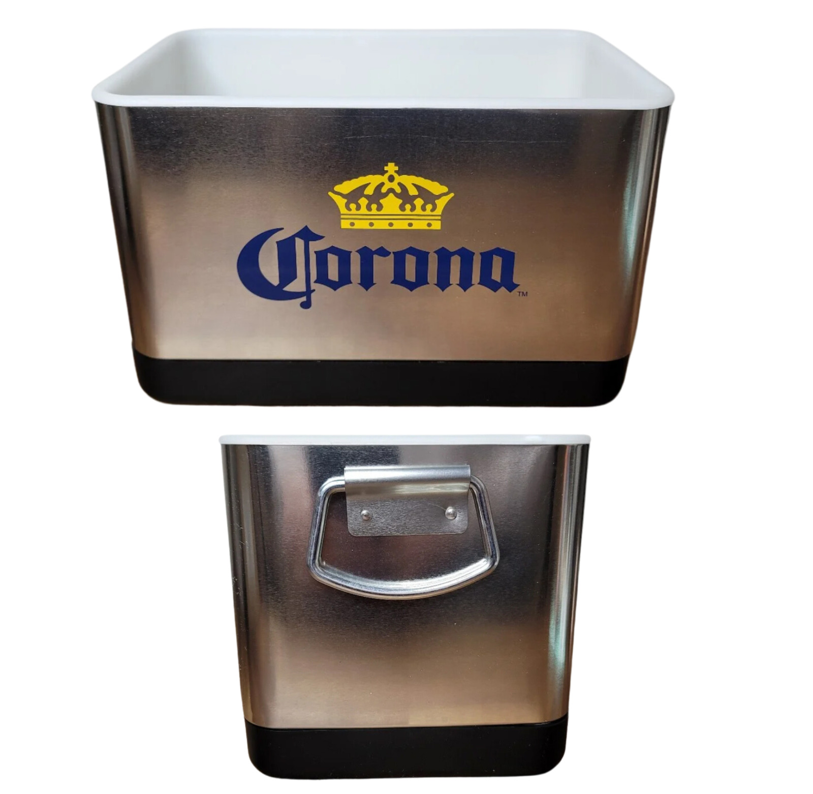 Corona Mini Cooler Bucket - Stainless Steel Corona Stackable Beer Bucket