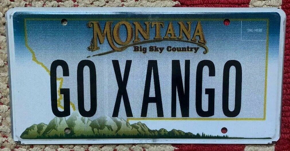 MONTANA VANITY PERSONALIZED LICENSE PLATE GO CROSS AND GO STREET CROSSING X 