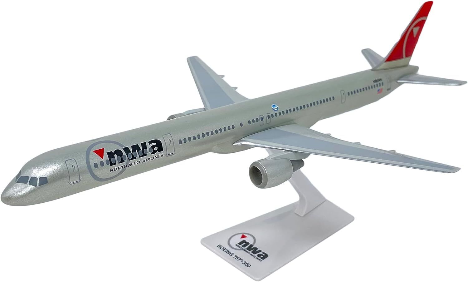 Flight Miniatures Northwest Airlines Boeing 757-300 Desk 1/200 Model Airplane