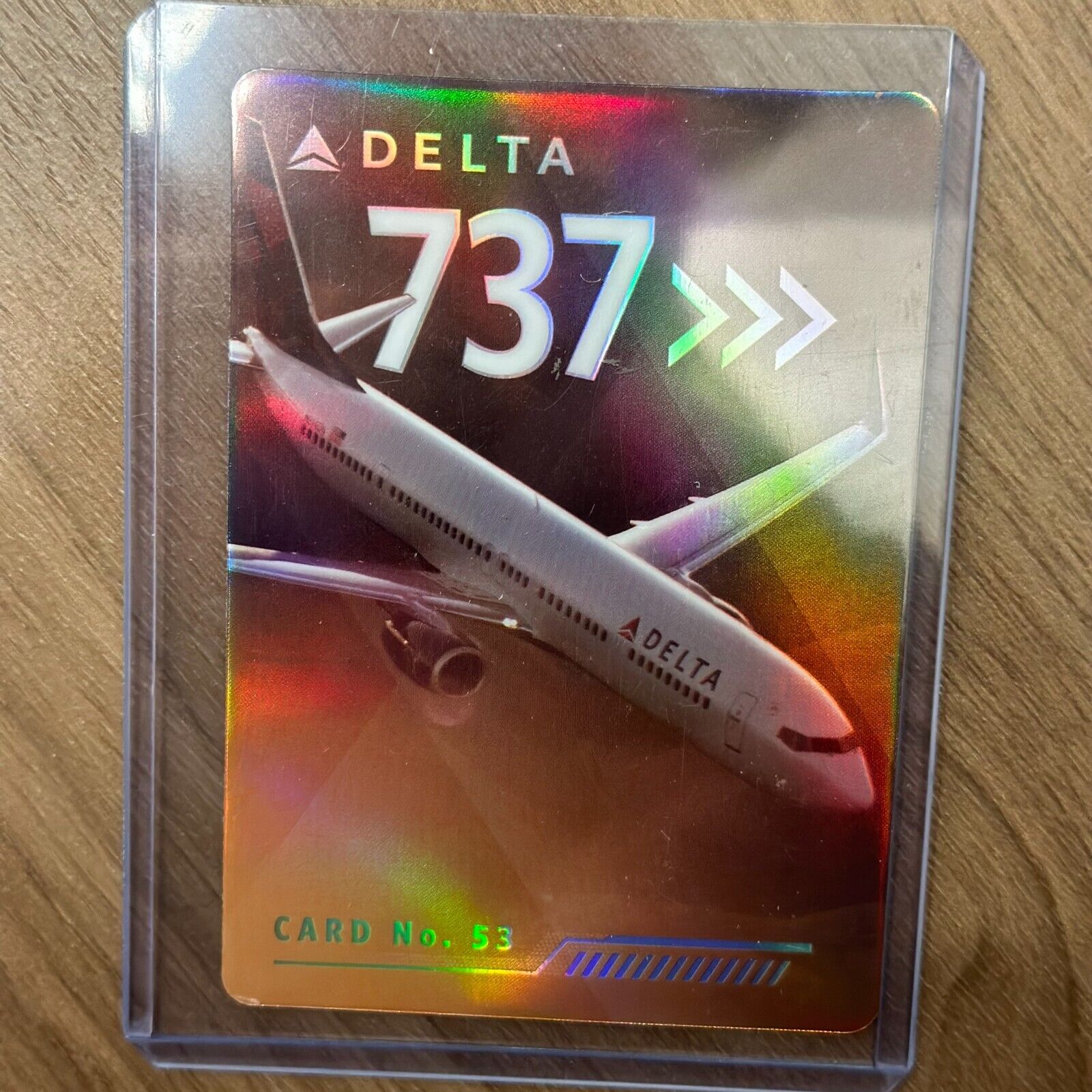 DELTA AIR LINES PILOT TRADING CARD53 BOEING 737-900ER CARD 2022 MINT HARD SLEEVE