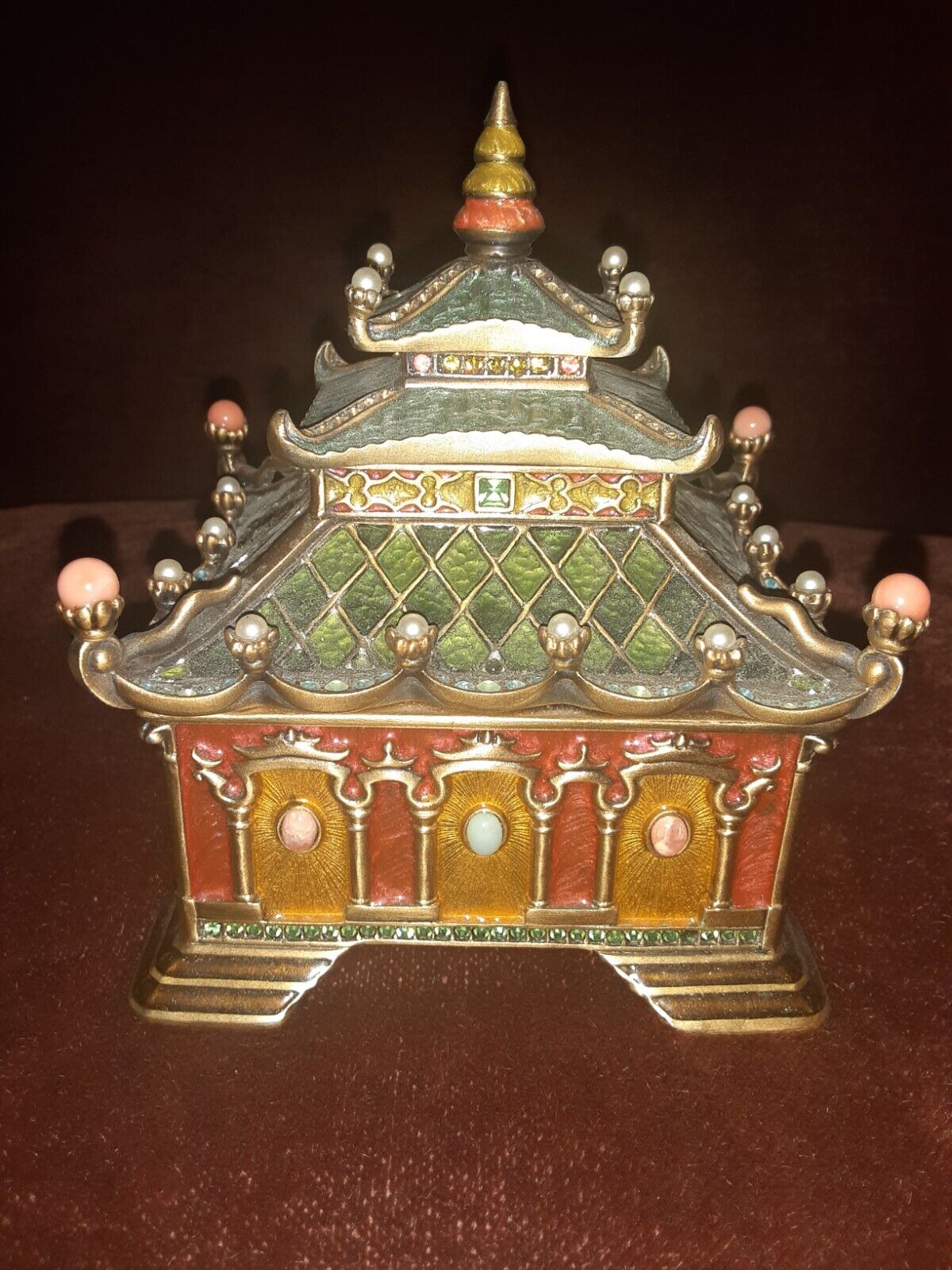 JAY STRONGWATER Pagoda Lidded Box