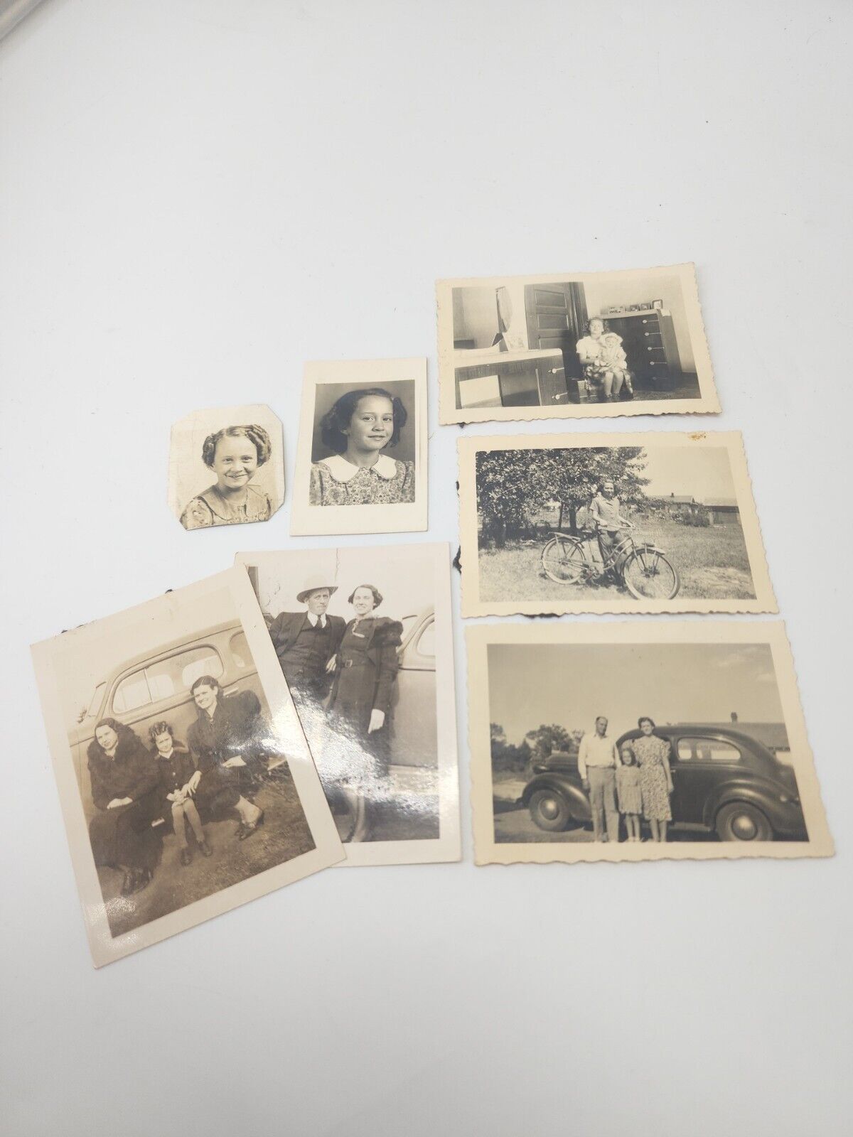 1930s Family Pictures Album Lot 7 Black White Portrait 