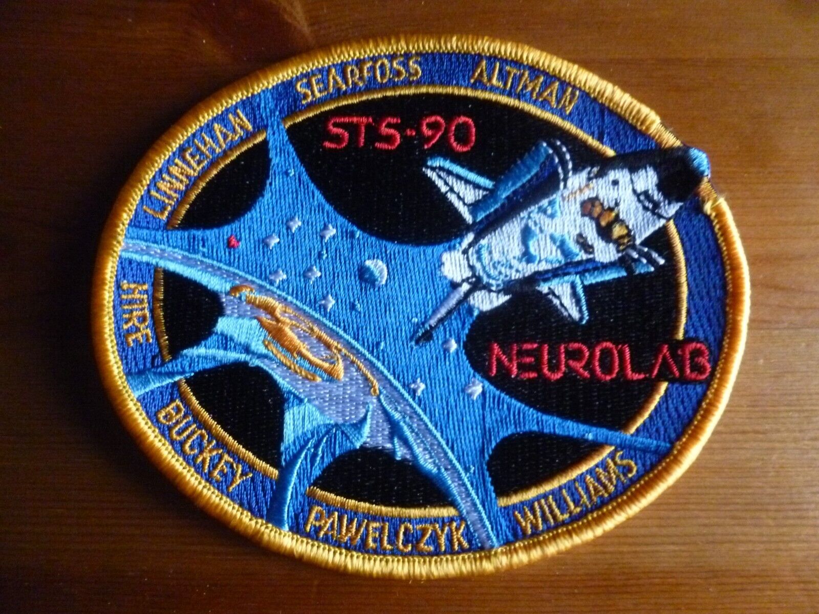 NASA PATCH STS-90 SPACE SHUTTLE Mission 1998 Columbia Neurolab USA