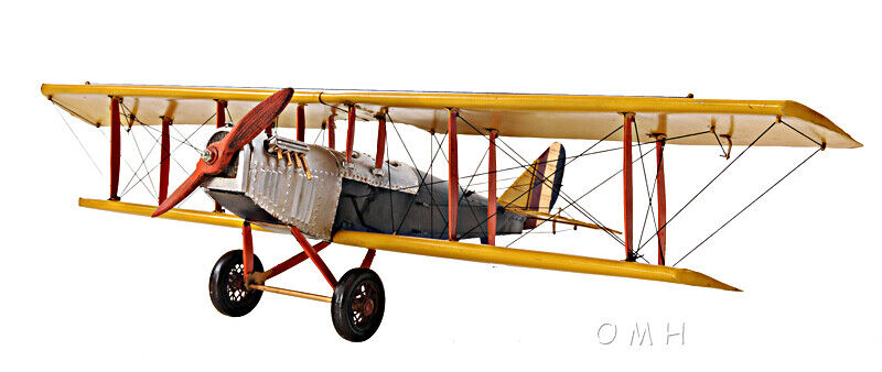 Yellow Curtis Jenny Plane 1:18 iron Model Plane Airplane