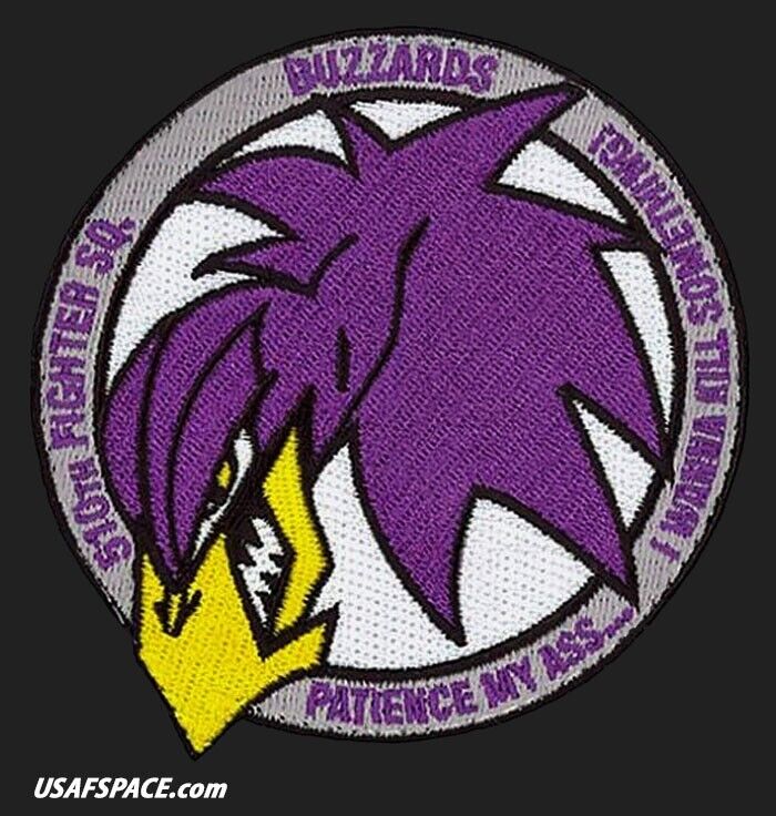 USAF 510th FIGHTER SQUADRON - PATIENCE MY ASS -Aviano AB, Italy- ORIGINAL PATCH