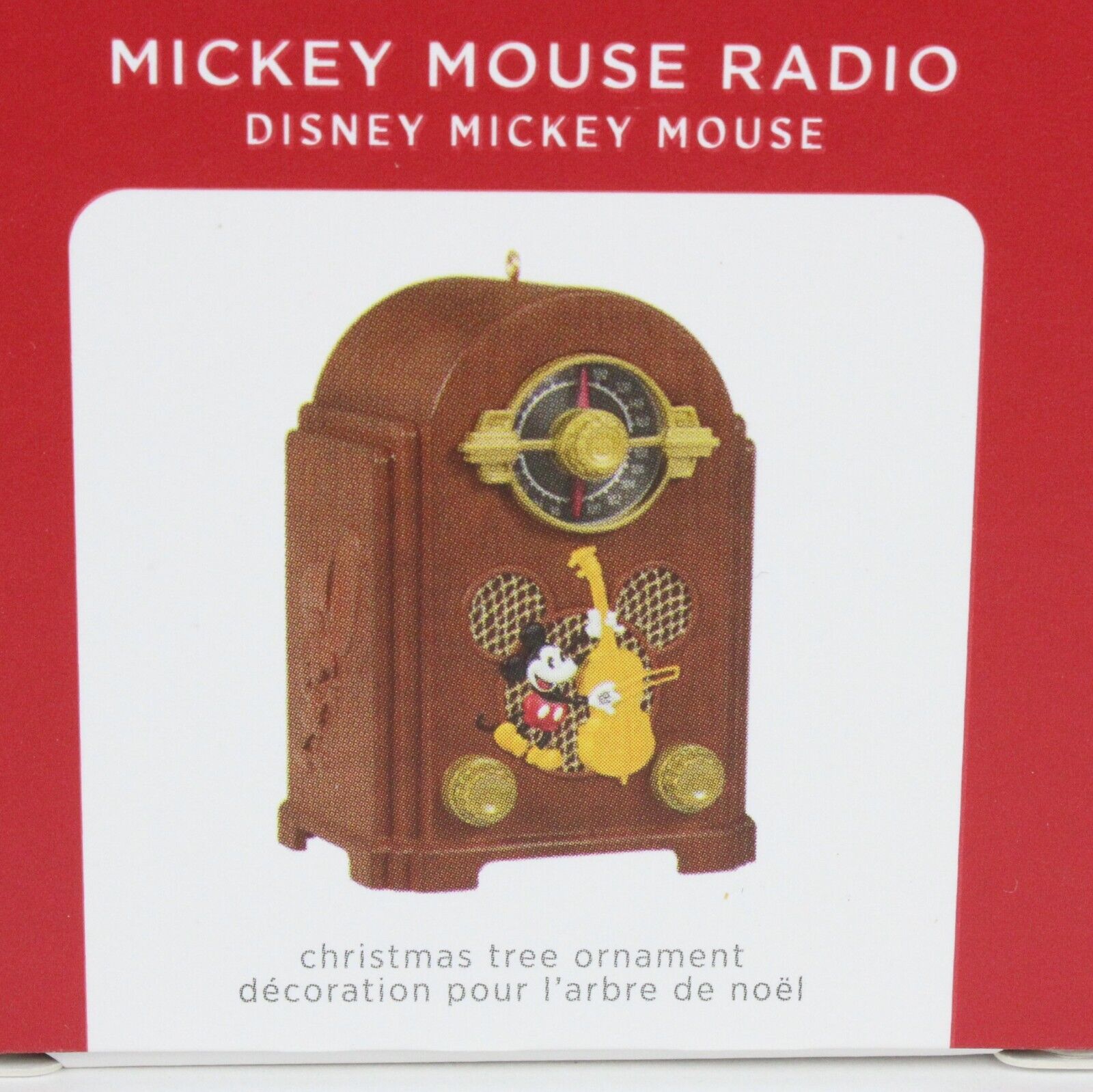 Hallmark Mickey Mouse Radio ornament 2021 Light Sound music Disney Keepsake New