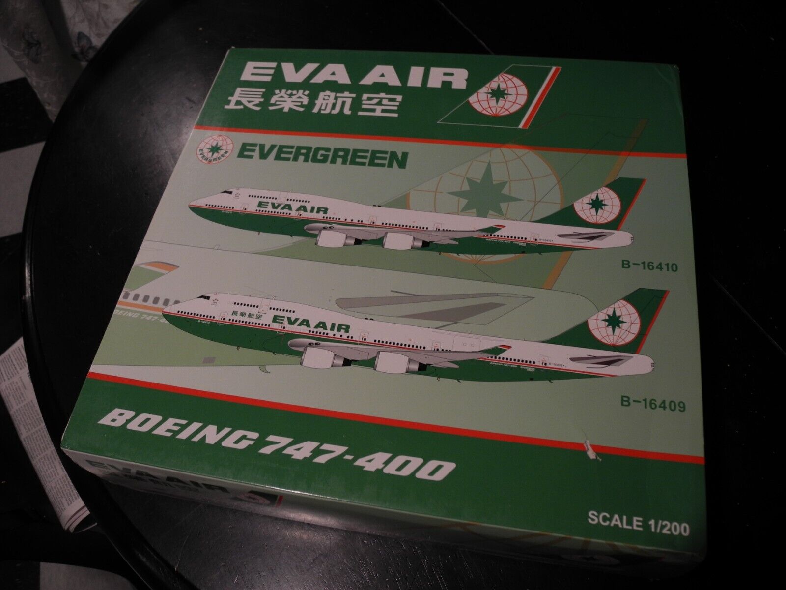 Very Rare JC WINGS Boeing 747 EVA AIR, 1:200, NIB, Perfect, HTF