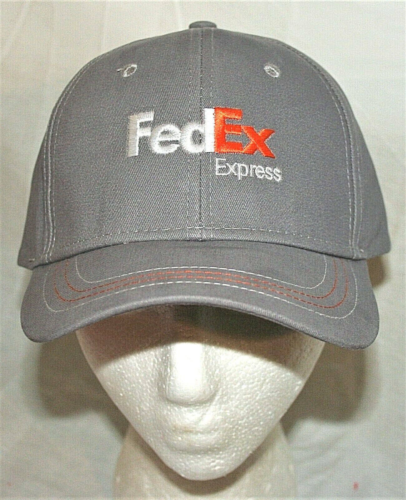FedEx Express Gray Delivery Baseball Cap Hat New OSFM 