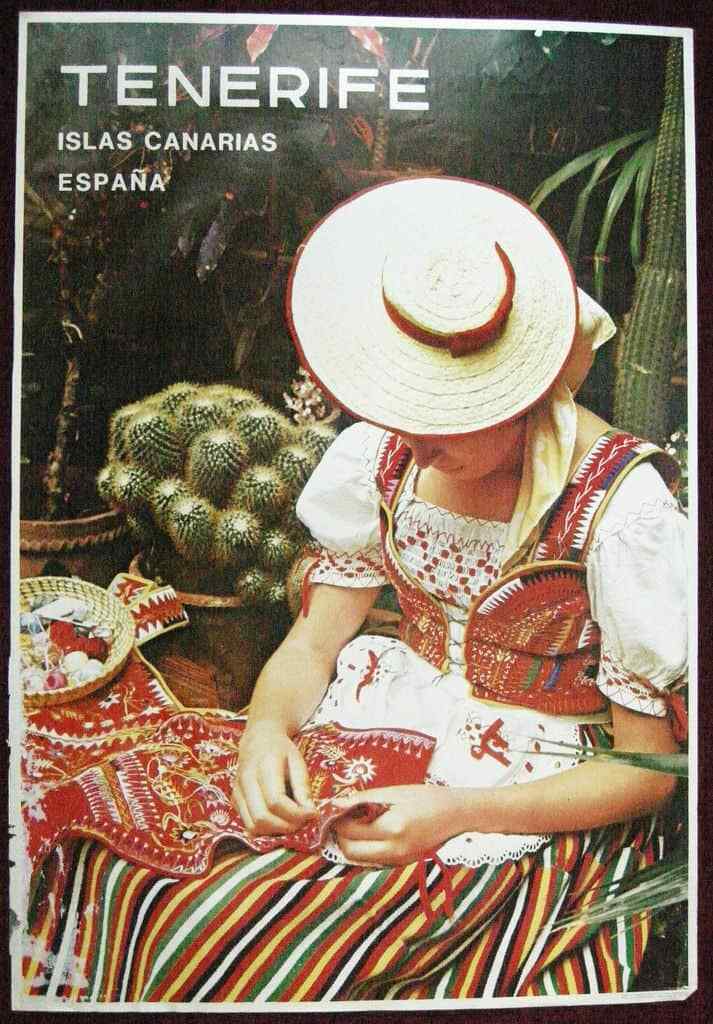 Original Poster Spain Canary Islands Tenerife Woman 1981