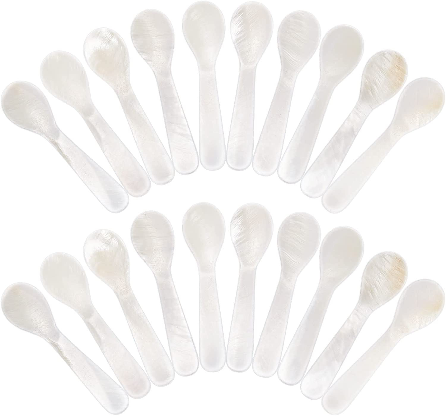 Set of Caviar Spoons Shell Spoon Mother of Pearl Caviar Spoons W round Handle fo
