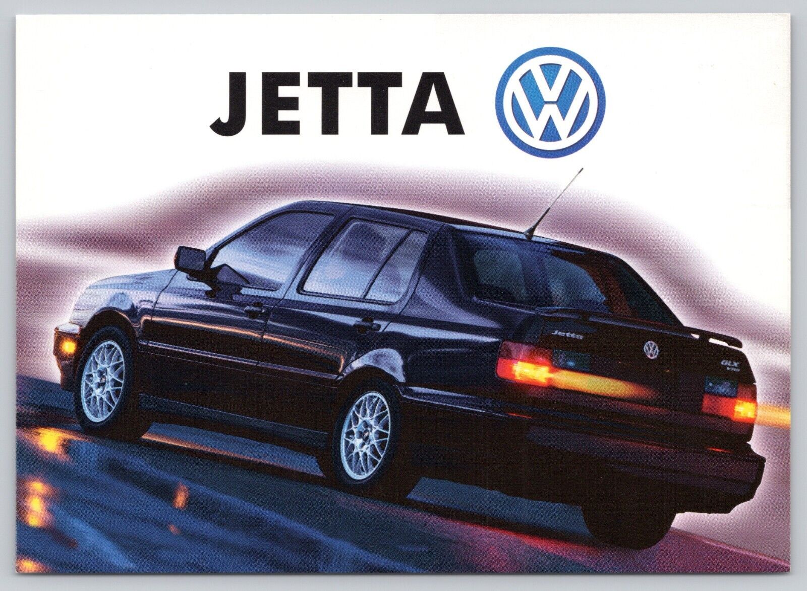 Postcard The Jetta GLX from Volkswagen Advertisement