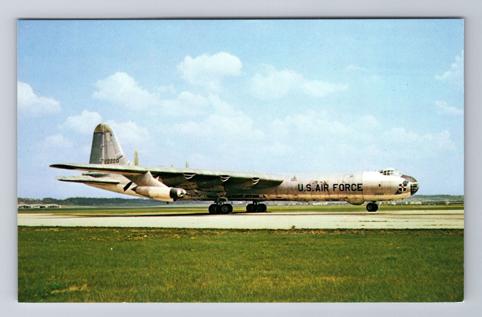 Convair B-36J, Airplane, Transportation, Antique Vintage Souvenir Postcard